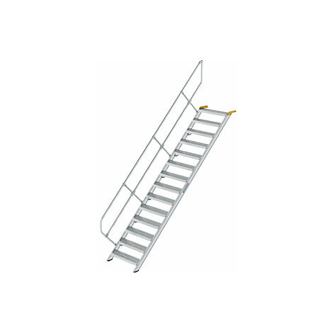 Escalera industrial  peldaños de chapa de acero perforada 