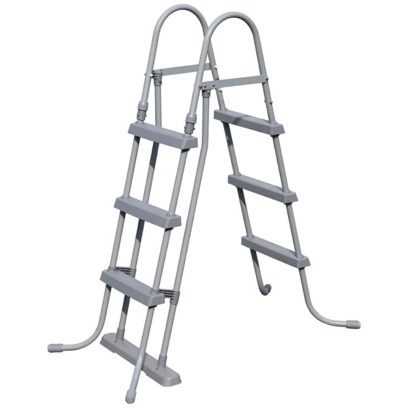 Bestway - Escalera Para Piscina Escalera De Seguridad Piscina Elevada 84/107/122Cm 107Cm - 3 Escalones