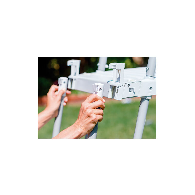 Intex - Escalera De Seguridad Para Piscinas Con Plataforma 1,22M