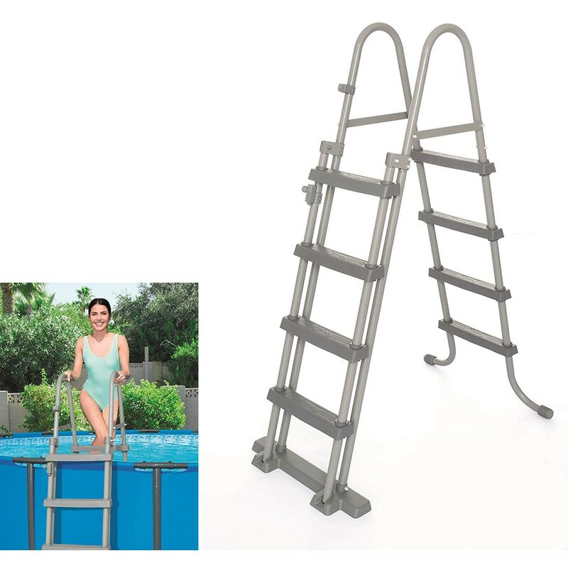 

Escalera piscina alto 122 cm.