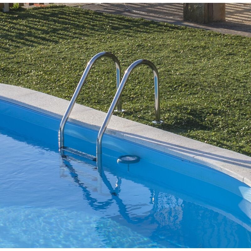 Gre - Escalera Para Piscina Enterrada Inox 3 Peldaños