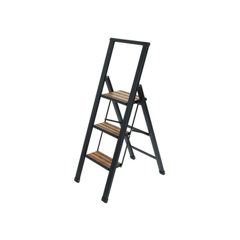 

Escalera plegable de aluminio 3 peldaños negro - Wenko
