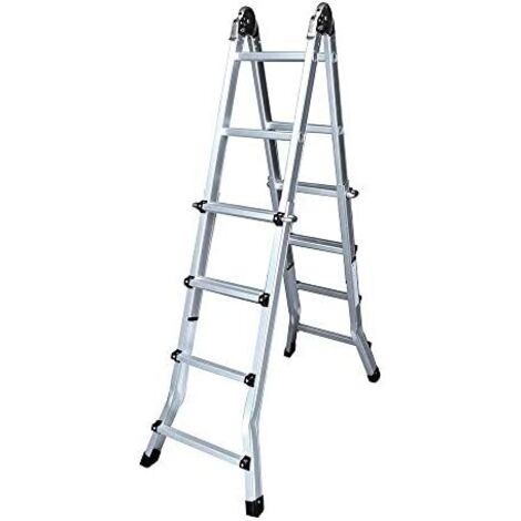 Escalera plegable EDM 75094 Aluminio Multicolor