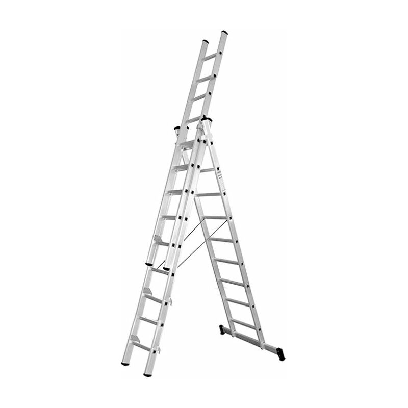 

Escalera aluminio profesional c/base 3x9
