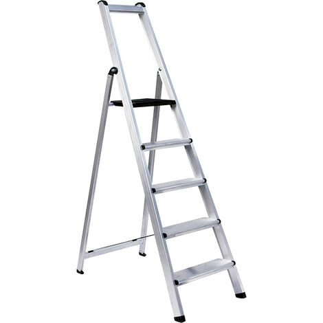 Escalera profesional en tijera - 7 peldaños - 2,45 m