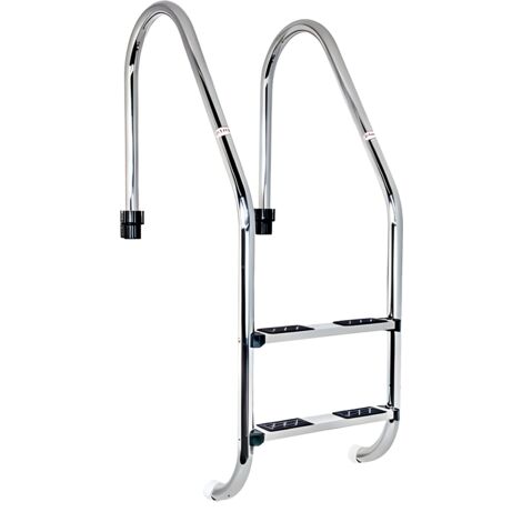 Escalera Standar 2 Peldaños antideslizantes QP. Acero Inox. AISI-316L