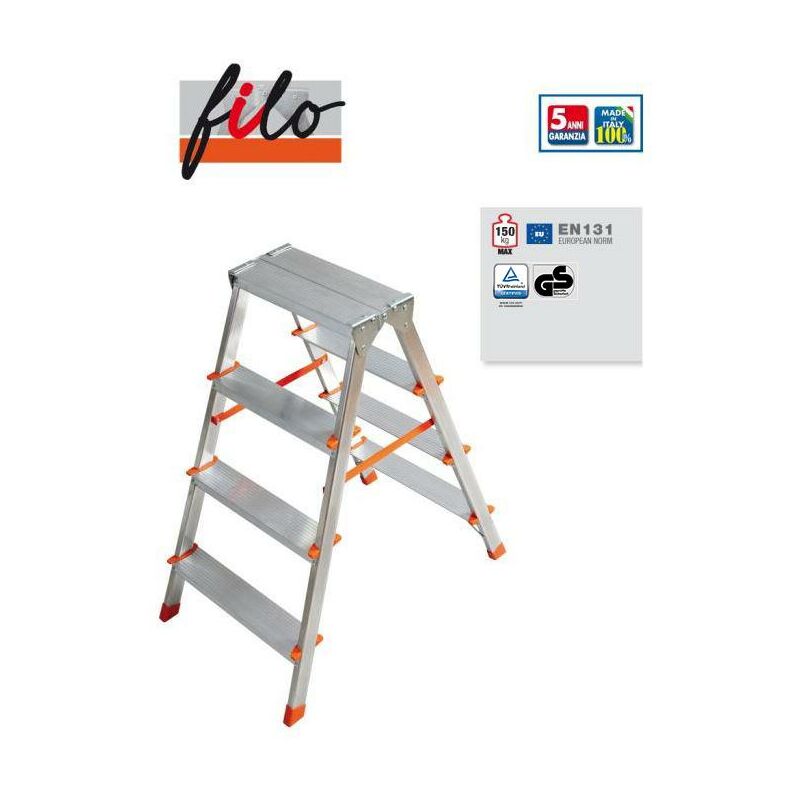 

Escalera / Taburete Filo de 2 a 6 peldaños FI-4 - TABURETE FILO 4 PELDAÑOS (3 PEL. + PLATAFORMA)