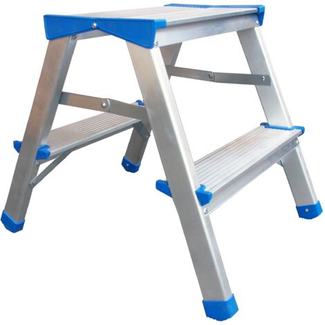 ESCALERA, TABURETE PLEGABLE DE ALUMINIO 44 CM 1 PELDAÑO + PLATAFORMA - BR-00-7001