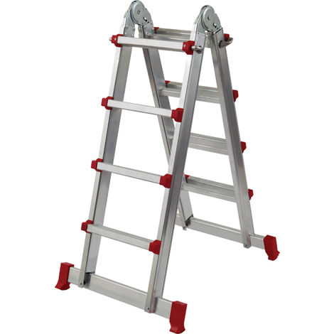 Escalera telescópica aluminio 4,83M-4X5Peldaños EN-131