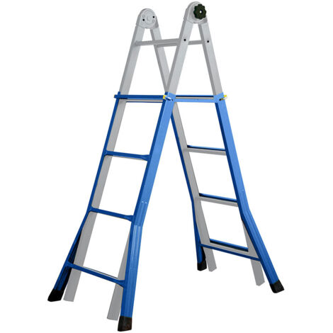 Escalera telescopica de acero 4+4 edm