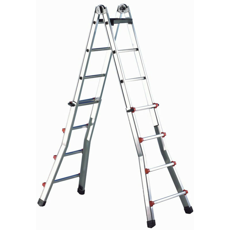 

Escalera Ind.mult Tijera 6,25mt 12+12 Telesc Alu Eplus - Svelt