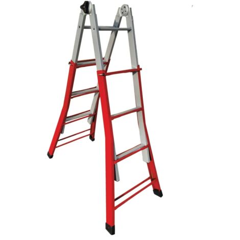 ESCALERA TELESCÓPICA EVEREST 4+4 ACERO
