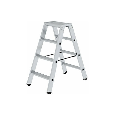 Escalera tipo tijera de peldaños planos  ascenso por ambos lados