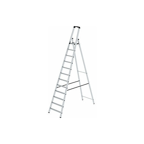 Escalera tipo tijera de peldaños planos  ascenso por un lado 