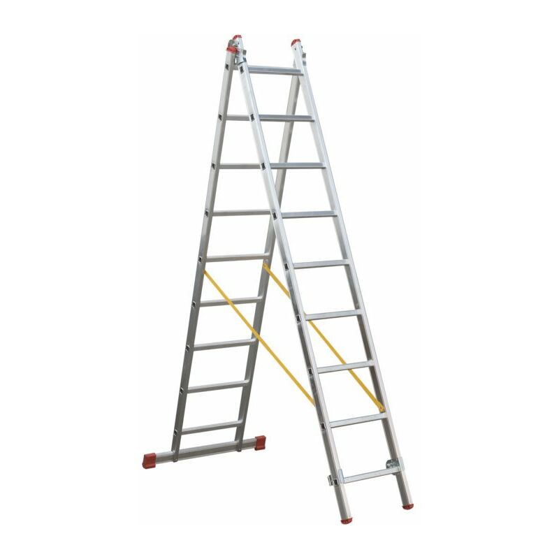 

Escalera Alumin Transformable 2 Tramos 9 Peldanos
