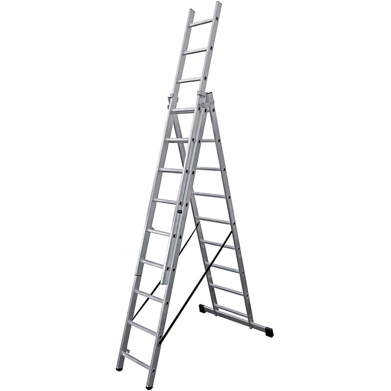 

EDM Escalera transformable aluminio 3x9 peldaños edm