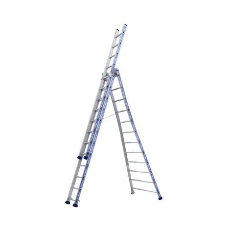 Escalera transformable platinium 3 tramos - TUBESCA - 2m94/6m86 - 02443610