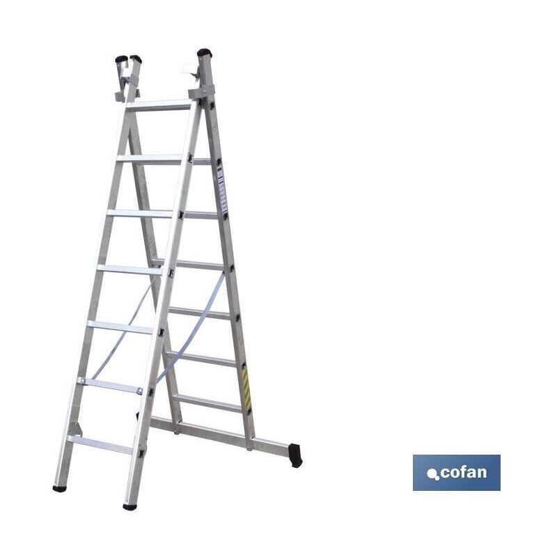 

Escalera aluminio doble 7 peldaÑos 200mas200 mts