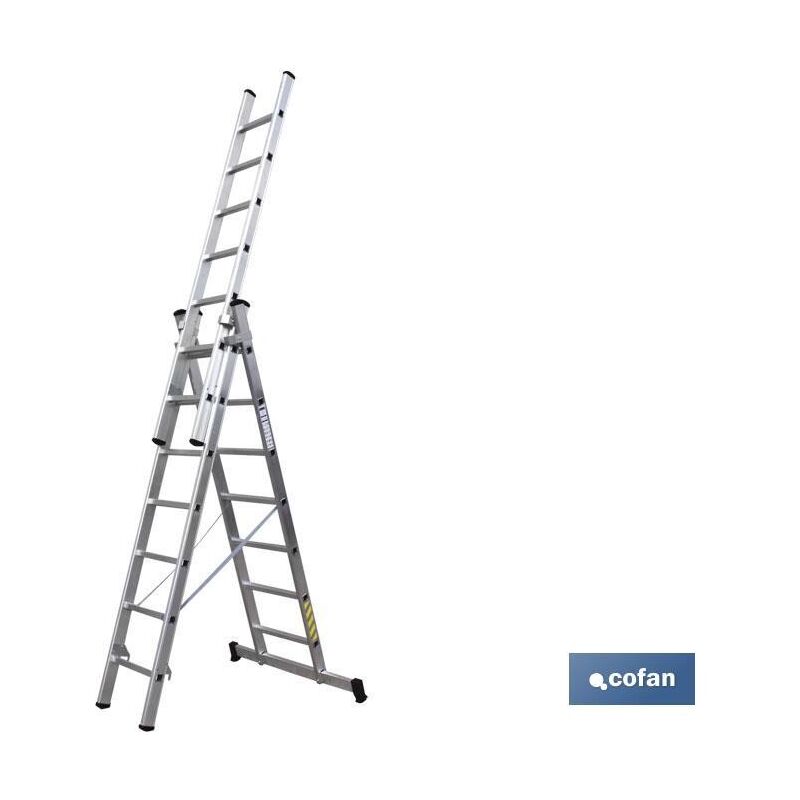

Otros - Escalera alum triple 7 peld 200mas200mas200 mts