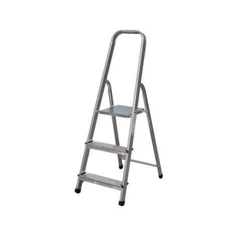 Escaleras domésticas de aluminio EN 131     Altura trabajo 0.41m - Altura máxima 100 cm