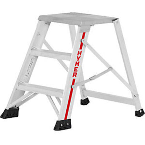 Escalerilla plegable de aluminio  ascenso por un lado  3