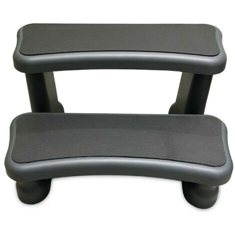 Escalier 2 marches pour spa couleur Gris