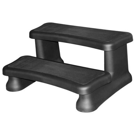 Escalier 2 marches pour spa couleur Noir