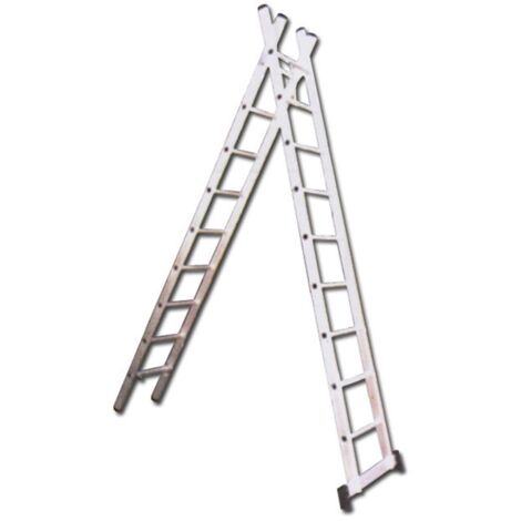 Escalier 2 sections 2x10 marches et traverse 2x3,0 m EN131