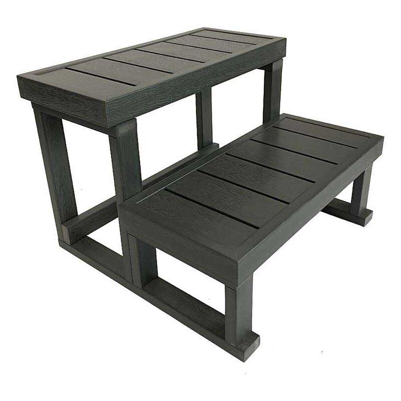 Lekovic Industries - Escalier composite 2 marches pour spas Neospa Longueur 60 cm