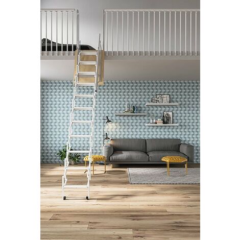 Escalier de meunier accordéon pour mezzanine (plusieurs tailles disponibles)