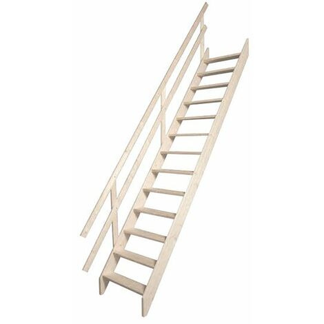 Escalier escamotable pour un accès terrasse - Trappe : 60x90cm - Hauteur  max 3.00m - FGM/6090/T/2