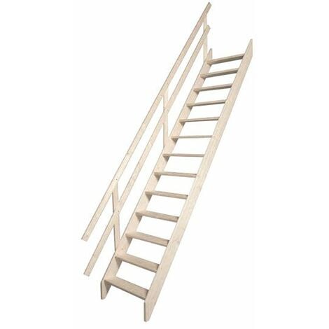 Escalier de meunier bois - Hauteur max. de la pièce de 2.90m