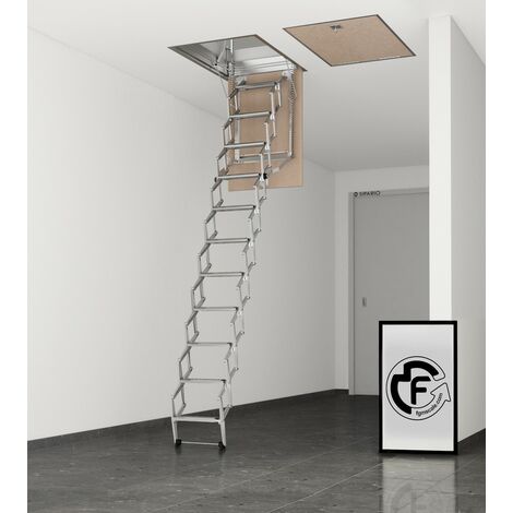 Escalier Escamotable en Ciseaux pour Comble H276-300 cm