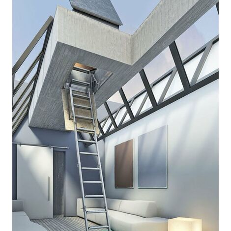 Escalier escamotable pour un accès terrasse de 2.60m à 2.80 (plusieurs tailles disponibles)