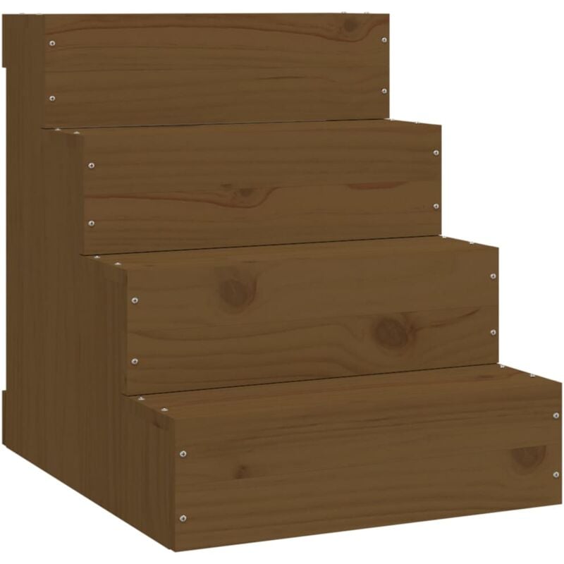 Vidaxl - Escalier animaux de compagnie Marron miel 40x49x47 cm Bois pin