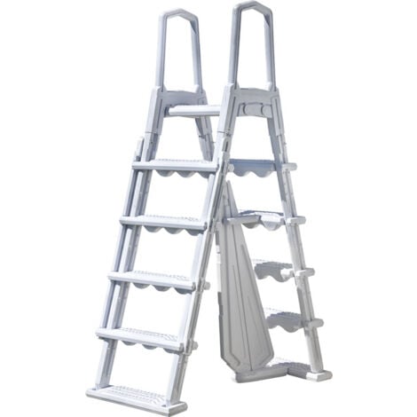 Escalier pour piscine hors-sol 2x4 marches de sécurité