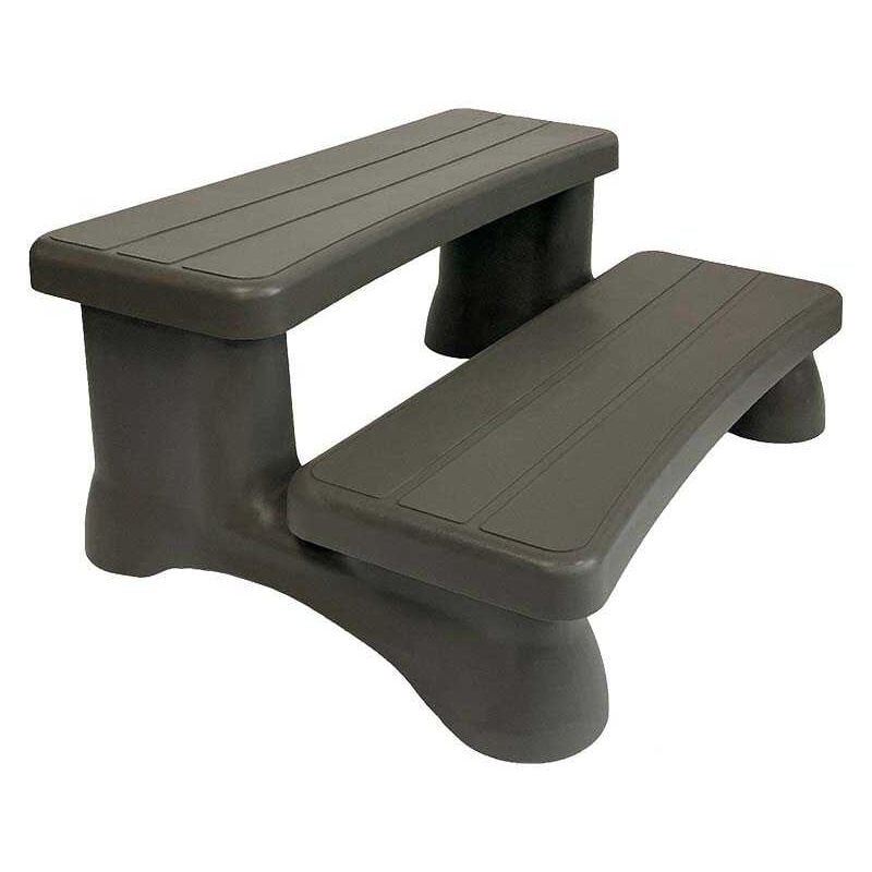 Lekovic Industries - Escalier pvc 2 marches pour spas Alpina et MLSpa Longueur 86 cm