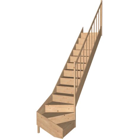 Escalier Quart Tournant Bas Malval Sapin