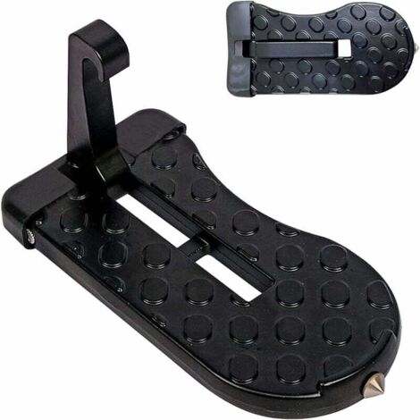 Escalón para furgoneta camper, reposapiés para coche, pedal plegable para puerta de coche, escalón universal para vehículos con cerraduras en forma de U, SUV, Jeep y autocaravanas.
