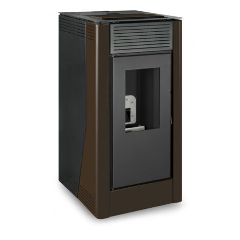 ESCALOR Poêle à granulés hydro DELIA 15kW marron