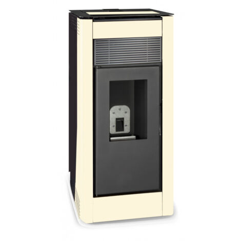 ESCALOR Poêle à granulés hydro DELIA 27kW blanc