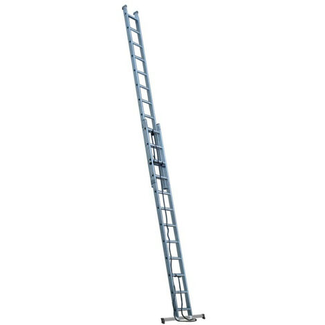 Escalux – Échelle coulissante aluminium 2x13 échelons – Hauteur de travail 735 cm – Charge maximale 150 kg – Norme NF EN 131