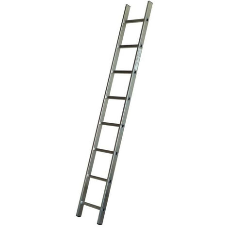 Escalux - Echelle simple Aluminium semi-prof 8 marches Haut Travail 3.21 m et 2.35m repliée - Escalux ES