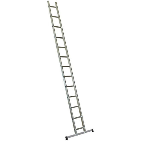 Escalux – Échelle simple 13 échelons V16002 – Aluminium 4,80m hauteur de travail – Charge maximale 150 kg – Norme NF EN 131