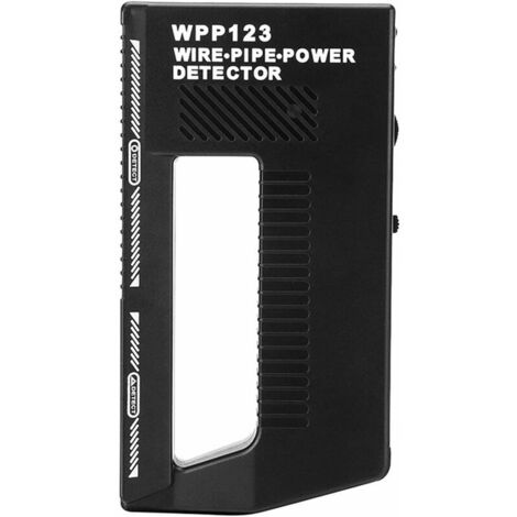 Escáner de pared, herramienta portátil Wpp123, detector de metales de CA, fuente de alimentación ajustable, buscador de tuberías, localizador de pared para el hogar, puntero de herramienta (negro)