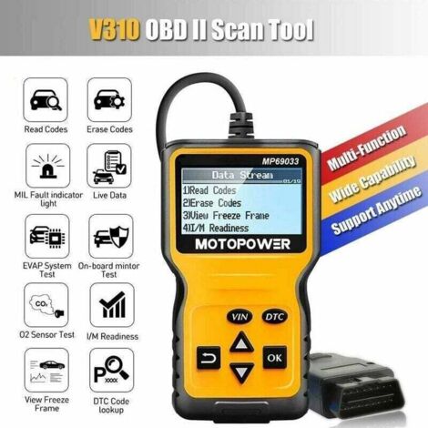 Escáner universal OBD2, lector de códigos de avería del motor, herramienta de diagnóstico CAN para todos los protocolos OBD-II en vehículos a partir de [año]