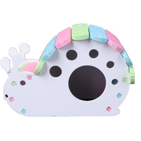 Escargots Forme Diy Pvc Maison Hamster Cage de couchage Pet Cabin Sleeping Nest Petit animal de compagnie Cabane de repo