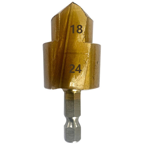 Escariador de 6,35 mm con vástago hexagonal para tuberías de plástico PPR, una práctica herramienta de escariado para fontaneros.