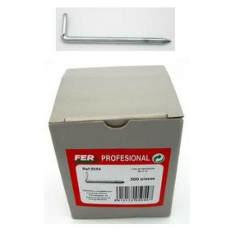 

fer alcayatas acero zincada 2.9 x 50 (caja 300u.) 5004 - Mibricotienda