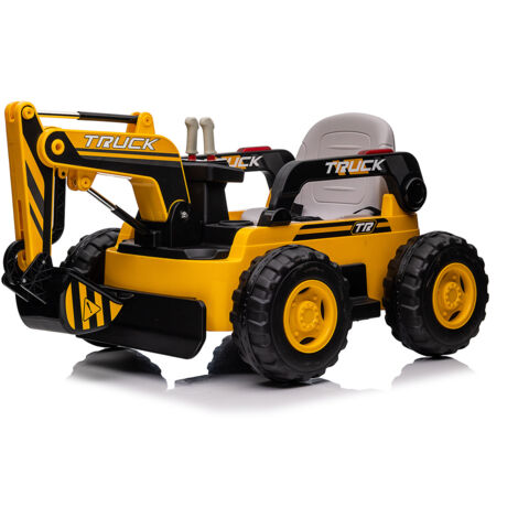 Escavatore Elettrico per Bambini 12V Ruspa Truck Giallo e Nero
